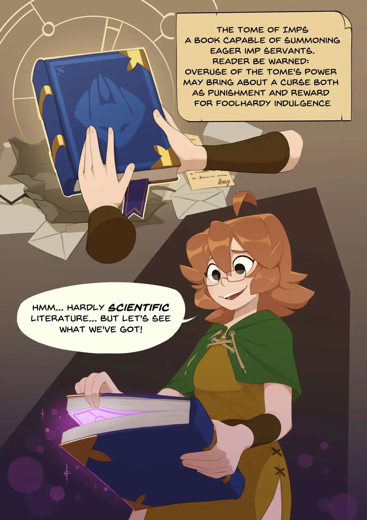 Monster Researcher Eclair and the Book of Imps! – HuffsLove & Spicymancer