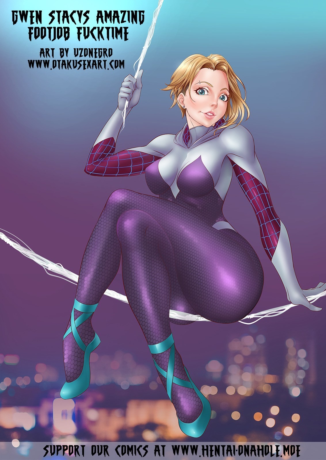 Gwen Stacy’s Amazing Footjob Fucktime